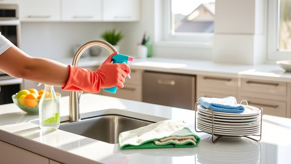 quick kitchen cleaning tips