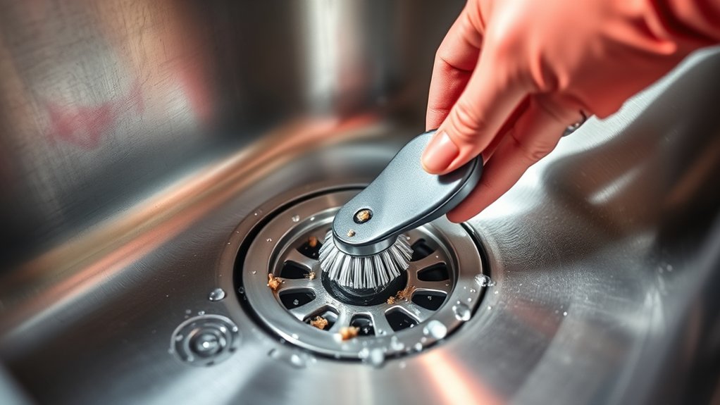 remove debris and grease