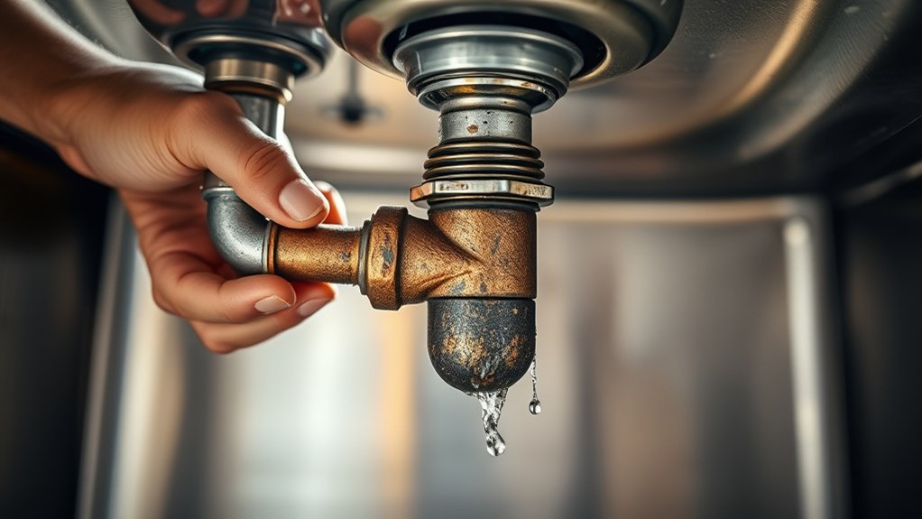remove old drain carefully