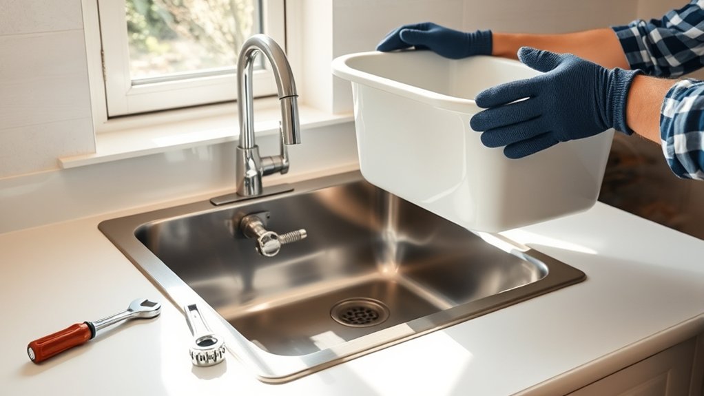 replace sink in three steps