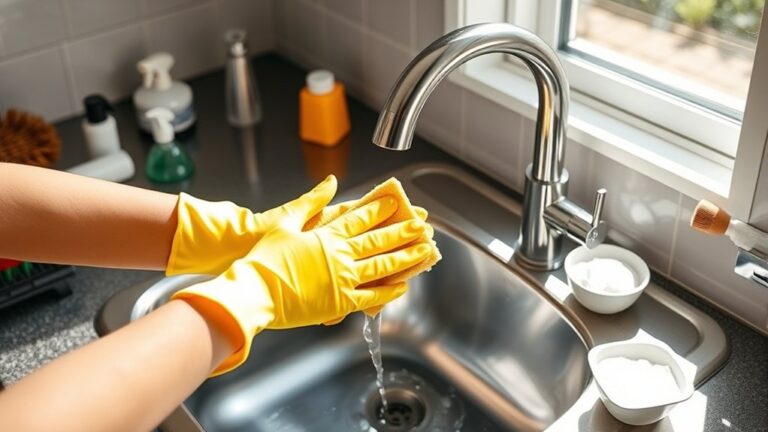 seven step sink cleaning