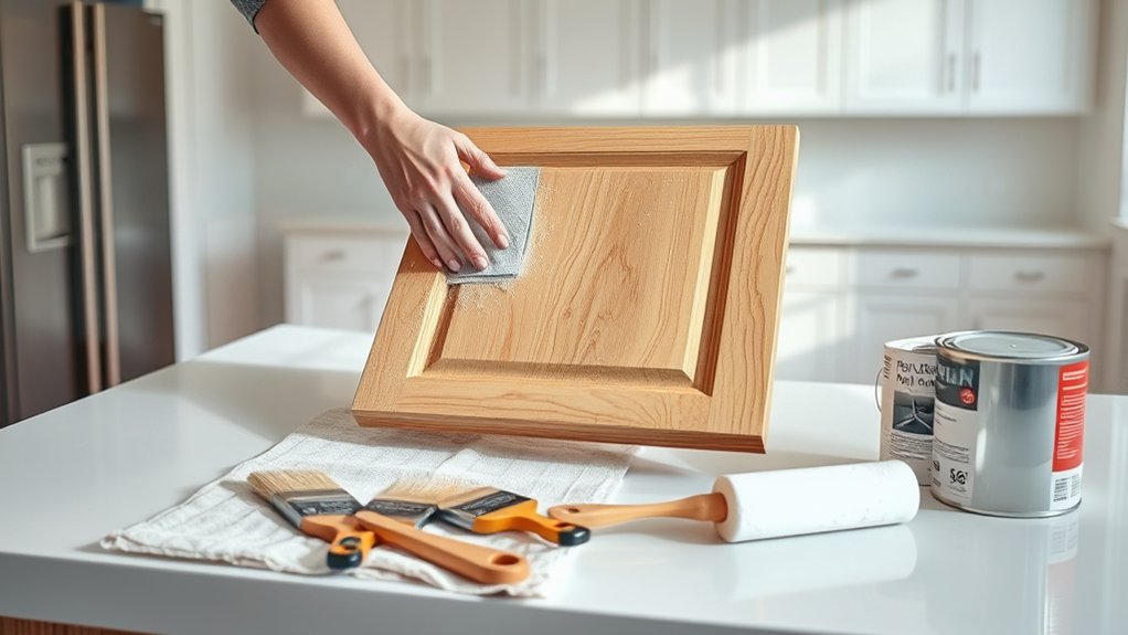smooth even cabinet painting