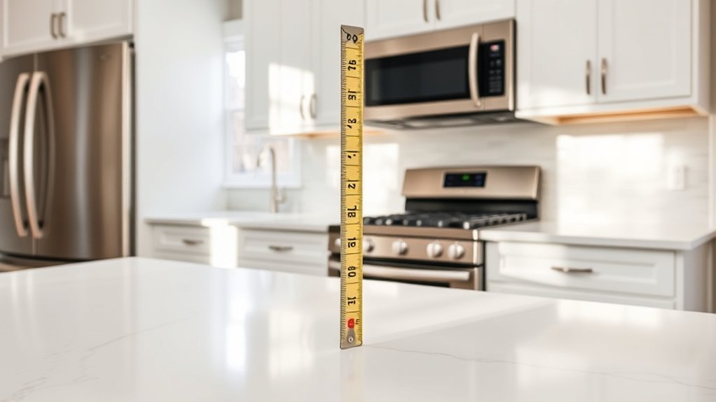 standard 36 inch counter height