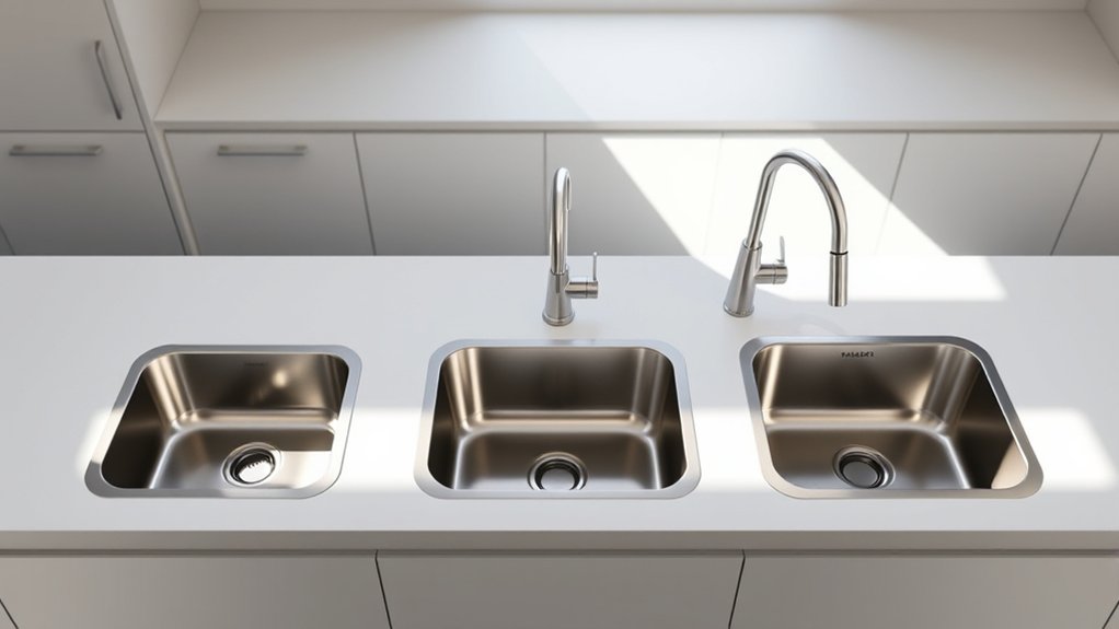 standard kitchen sink sizes