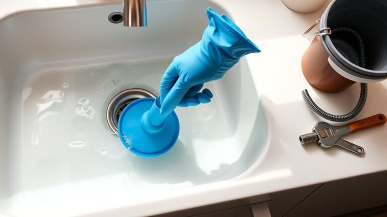 unclog kitchen sink easily