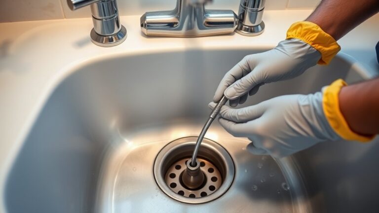 unclogging kitchen sink disposal