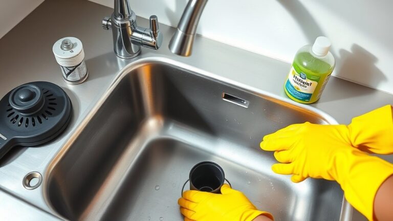 unclogging kitchen sink step by step