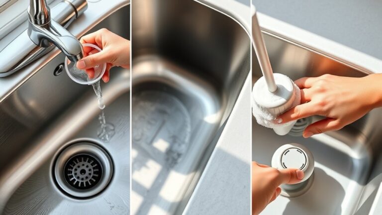 unclogging kitchen sink step by step