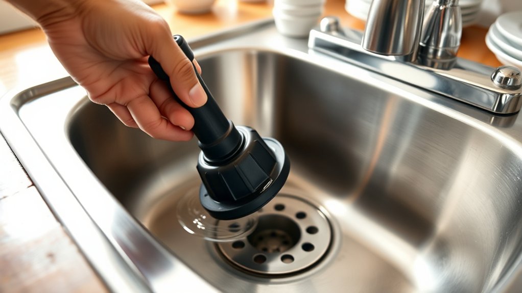 use plunger for minor clogs