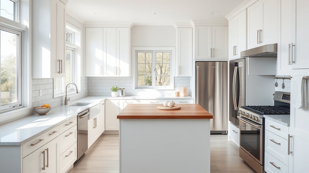 white cabinets still trendy